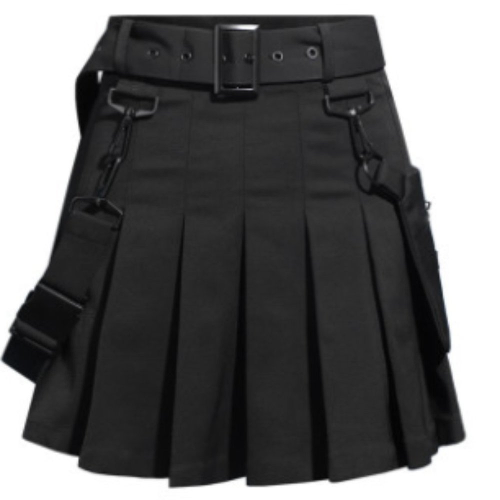 Women's skirt with thin pleats and black skirt - Picture 1 of 3